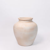 Distressed Terracotta Vase - Cream