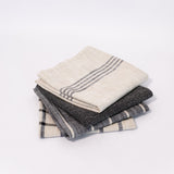 Striped Woven Dish Towel - Black