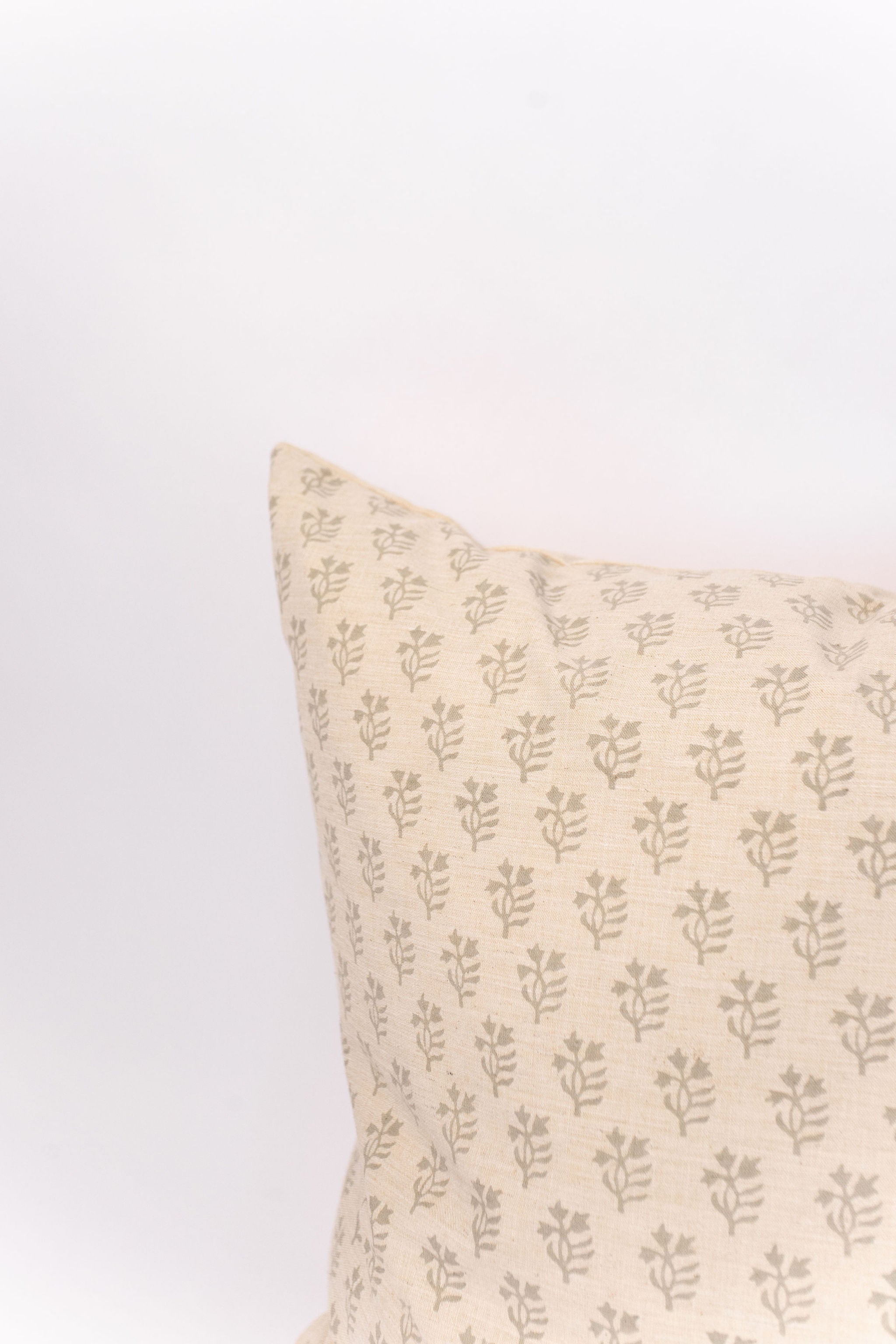 Floral Block Print Pillow - 24