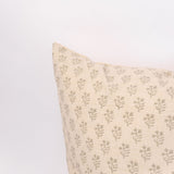 Floral Block Print Pillow - 24"x24"