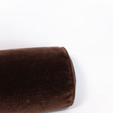 Wool Blend Bolster - Dark Brown - 8.5"x20"