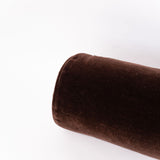 Wool Blend Bolster - Dark Brown - 8.5"x20"