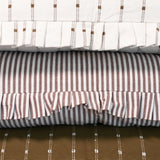Oversized Ruffle Bolster Pillow - Brown - 18"x43"