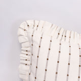 Oversized Ruffle Bolster Pillow - White - 18"x43"