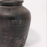 Distressed Terracotta Vase - Black
