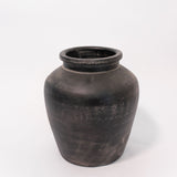 Distressed Terracotta Vase - Black