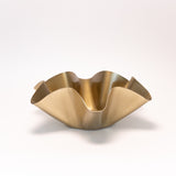 Swerve Brass Ruffle Bowl - 2 Sizes
