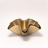 Swerve Brass Ruffle Bowl - 2 Sizes