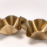 Swerve Brass Ruffle Bowl - 2 Sizes