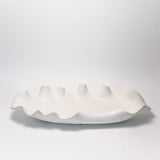 Ruffled Feathers Outdoor Bowl - White