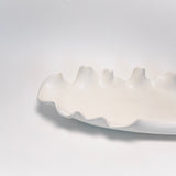 Ruffled Feathers Outdoor Bowl - White