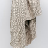 Chunky Cotton Throw - Beige