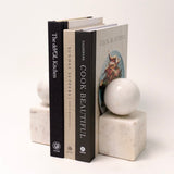 Erin Marble Geometric Bookends - Set of 2