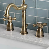 Heritage Medium Bathroom Faucet with Cross Handles