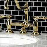 Restoration Bridge Bathroom Faucet with Lever Handles