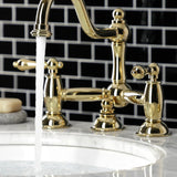 Restoration Bridge Bathroom Faucet with Lever Handles