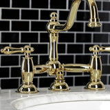 Restoration Bridge Bathroom Faucet with Lever Handles