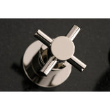 Concord Round Wall Mount Bathroom Faucet with Cross Handles