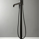 Concord Straight Freestanding Tub Faucet with Hand Shower