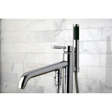Concord Straight Freestanding Tub Faucet with Hand Shower