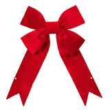 Outdoor Red Velvet Bow - 2 Sizes