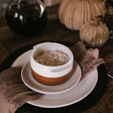 Waylon Soup Bowl - Brown/White - Set of 4
