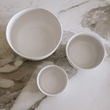 Wallace Nesting Bowls - Matte White - Set of 3