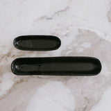 Sable Olive Bowl - Matte Black/Glossy Black - Set of 2