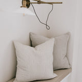 Carden Striped Pillow - Natural - 22"x22"