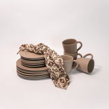 Handcrafted Oval Clay Appetizer Plate