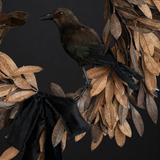 Bay Leaf Wreath with Ribbon - 30"