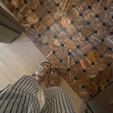 Red Onyx Mosaic Tile by Castelli Marble
