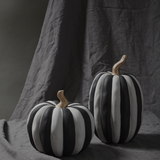 Matte Striped Pumpkin - Round