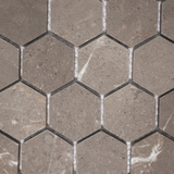 New St. Laurent Hexagon Mosaic Tile by Castelli Marble