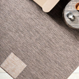 Boxwood Machine Woven Rug - Dark Brown