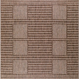 Rye Machine Woven Rug - Dark Brown