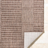 Rye Machine Woven Rug - Dark Brown