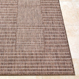Rye Machine Woven Rug - Dark Brown