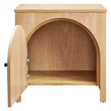 Appia Arched Door Nightstand - Oak