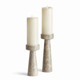 Terrene Marble Candle Stands - Set of 2
