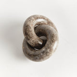 Linked Marble Rings Sculpture