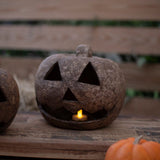 Paper Mache Jack-O-Lanterns - Set of 2