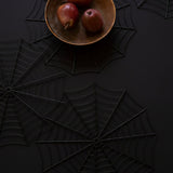 Black Wire Spider Web Placemats - Set of 4