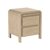 Opera 2-Drawer Nightstand - Scrubbed Teak