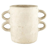 Tristan Paper Mache Vase with Handles - Natural