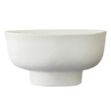 Inez Paper Mache Bowl - White