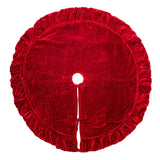 Soft Velvet Tree Skirt - Crimson - 3 Sizes