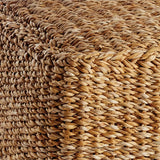 Seagrass Square Pouf