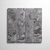 Sage Gray 3"x12" Tile by Castelli Marble