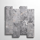 Sage Gray 3"x6" Tile by Castelli Marble